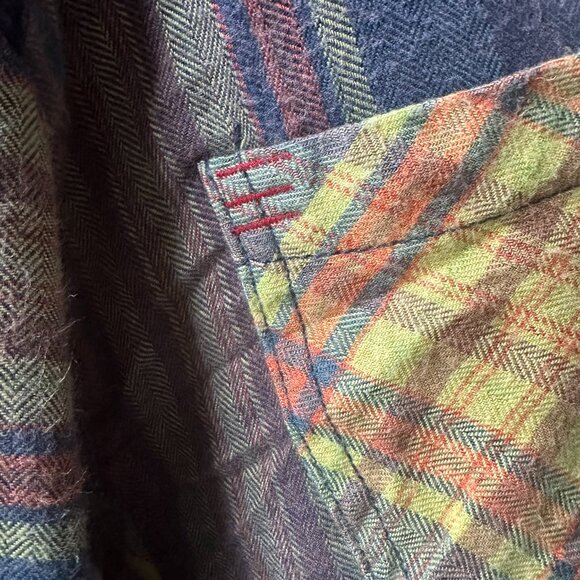 BDG Urban Outfitters Long Sleeve Button Down, Plaid Flannel, Womens M - Picture 7 of 10